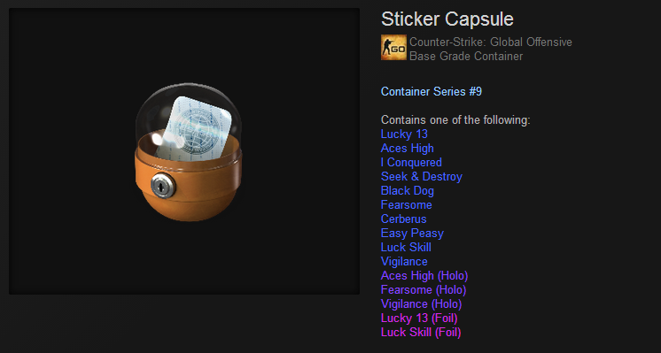 sticker capsule